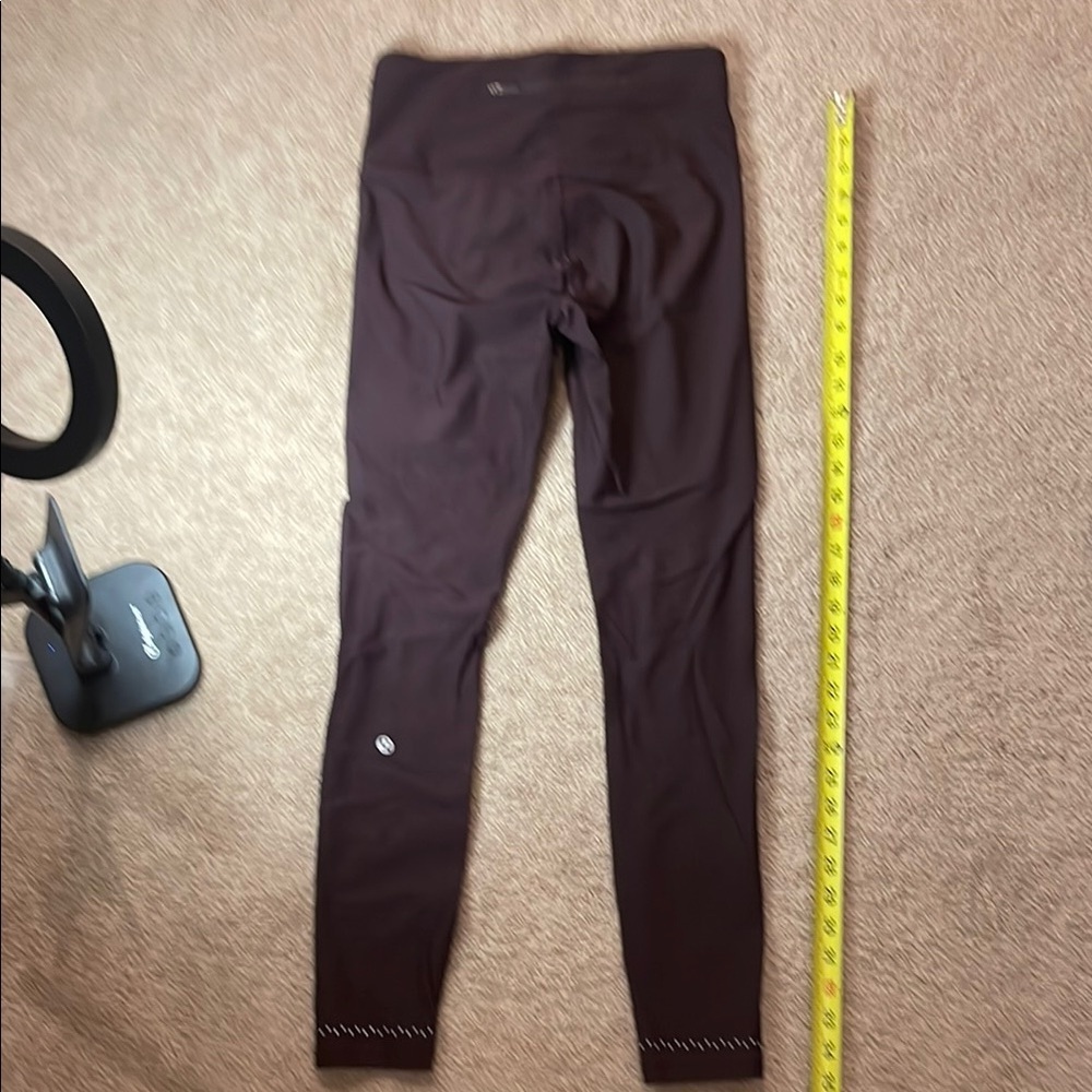 Lululemon Athletica Burgundy Leggings - Picture 4 of 6